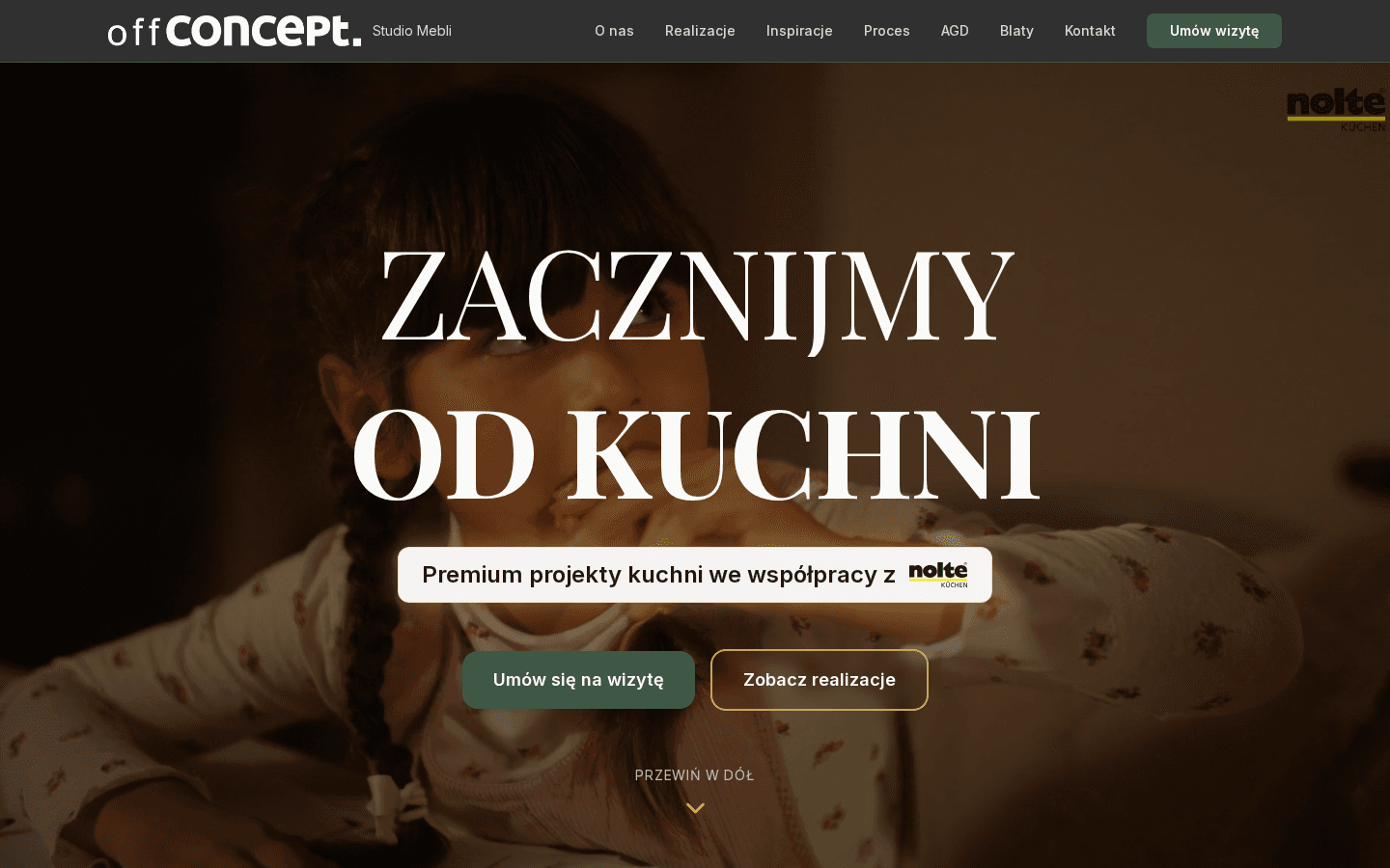 Zrzut ekranu strony offConcept